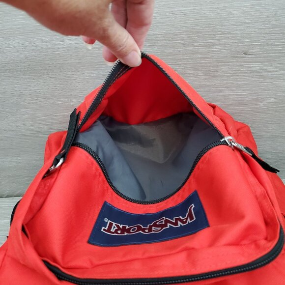 Jansport large red student backpack, bright red - Picture 11 of 13